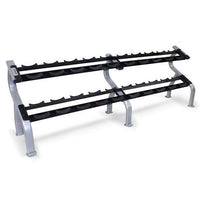 Troy 12-Sided Rubber Dumbbell Set & Rack - Buy & Sell Fitness