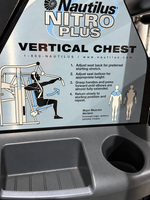 Nautilus Nitro Plus Vertical Chest Press - Buy & Sell Fitness
