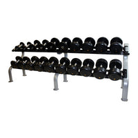 Troy Rubber Pro-Style Dumbbell Set w/ Rack - Buy & Sell Fitness
