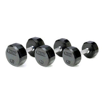 Troy 12-Sided Rubber Dumbbells - Buy & Sell Fitness
