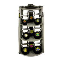 Troy VTX (10-50 lb) Rubber Kettlebell Set w/ Rack - Buy & Sell Fitness
